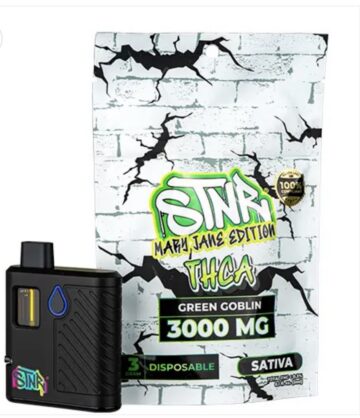 3 Gram THCa Mary Jane Edition Sativa Green Goblin | Disposable