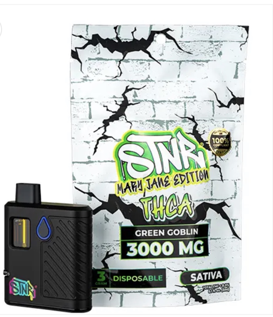 3 Gram THCa Mary Jane Edition Sativa Green Goblin | Disposable