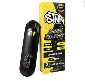 STNR Canna Delight Lemon Kush- Hybrid THCP Disposable 2G