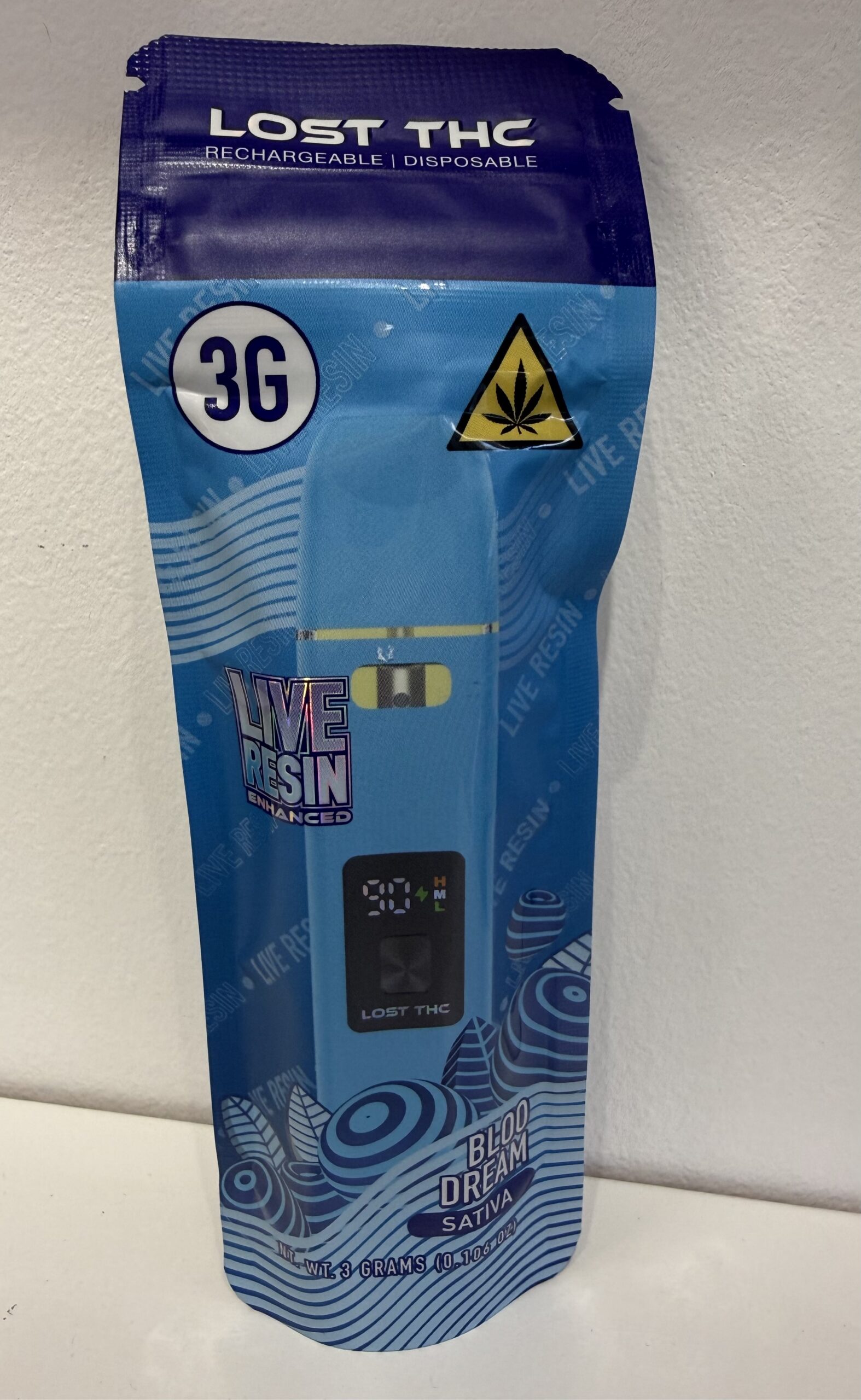Lost THC Live Resin 3 Gram Blue Dream Sativa