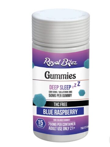 ROYAL BITEZ DEEP SLEEP 15CT GUMMY: BLUE RASPBERRY