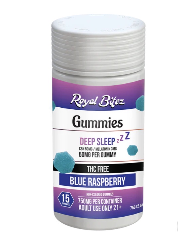 ROYAL BITEZ DEEP SLEEP 15CT GUMMY: BLUE RASPBERRY