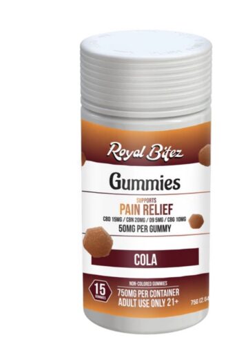 ROYAL BITEZ PAIN RELIEF SUPPORT 15CT GUMMY: COLA
