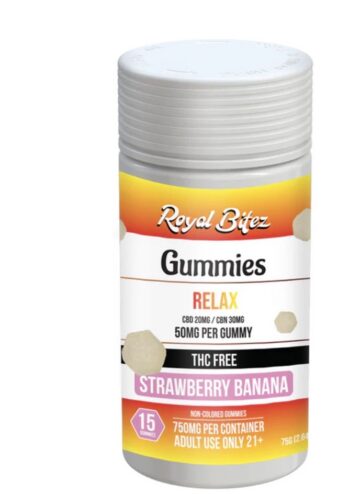 ROYAL BITEZ RELAX 15CT GUMMY: STRAWBERRY BANANA