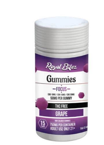 ROYAL BITEZ FOCUS 15CT GUMMY: GRAPE